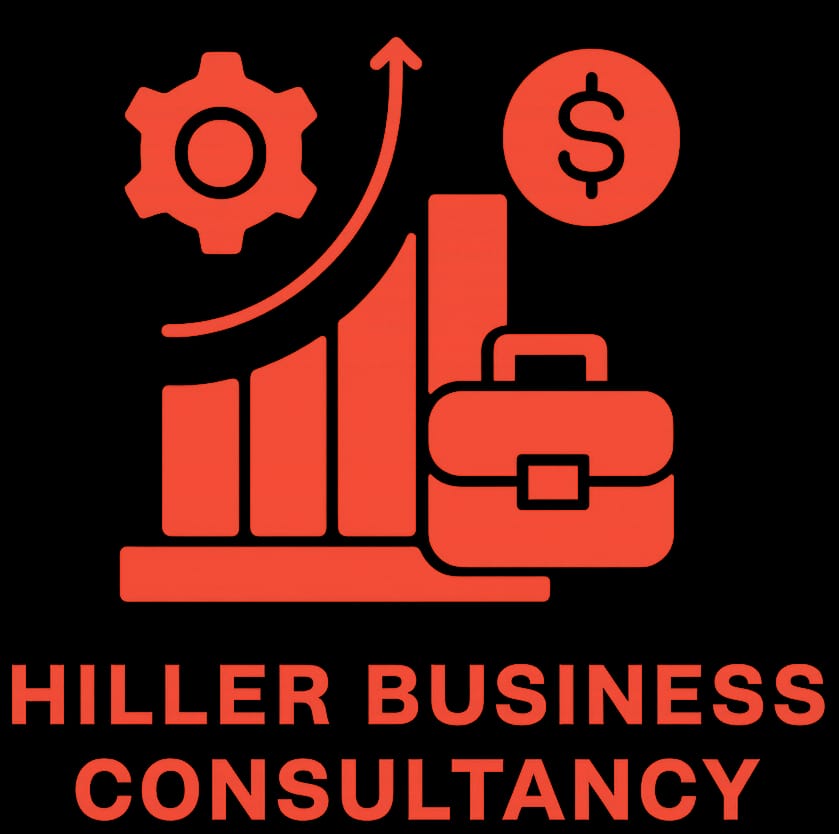 Hiller Business Consultancy website designed by Kidanga for professional consulting services